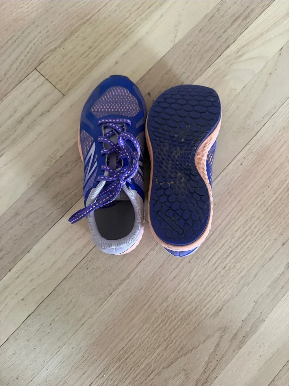 Girls' Purple and Pink Lightweight Kids' Running Sneakers